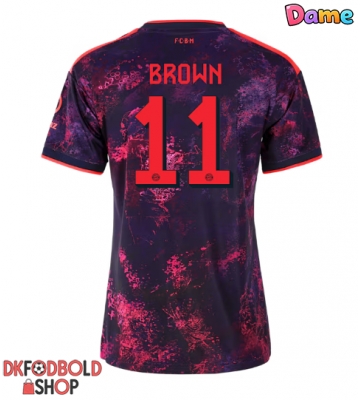 Bayern Munich Nathaniel Brown #11 Tredje trøje Dame 2026-27 Kort ærmer Bayern Munich Nathaniel Brown #11 Tredje trøje Dame 2026-27 Kort ærmer